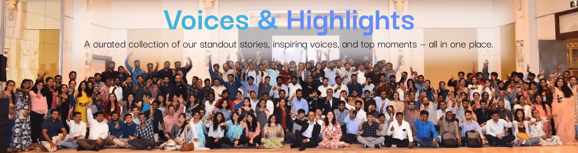 Voices and Highlights Hero